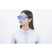 Matte black frame with blue mirrow flat lens