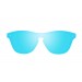 mate branco transparente com revo lente plana azul céu
