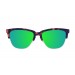 Óculos de sol sunpers São Francisco clubmaster armação carey mate lente verde espelhada