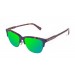 Óculos de sol sunpers São Francisco clubmaster armação carey mate lente verde espelhada