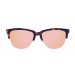 Óculos de sol sunpers São Francisco clubmaster armação carey mate lente rosa espelhada