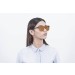 Matte demy brown, brown flat lens