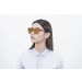 Matte demy brown, brown flat lens