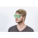 SUNPERS San Francisco - Lente plana clubmaster / revo / carey - verde