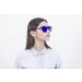San Francisco - Lente plana clubmaster / revo / negro mate / azul (gafas