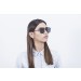 Matte black metal frame with smoke flat lens