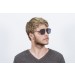 Matte black metal frame with smoke flat lens