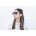 Matte black metal frame with smoke flat lens