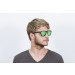 AMERICA gafas de sol de madera de bambú lente verde thumbnail