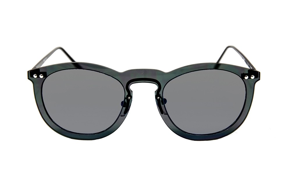 Sunglasses - transparent black/ metal black temple | SUNPERS 
