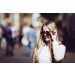 Space flat revo brown lens with metal gold temple