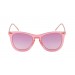 Sunglasses - transparent pink/ metal gold temple | SUNPERS 