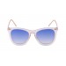 Sunglasses - transparent white/ metal gold temple | SUNPERS 
