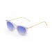 Sunglasses - transparent white/ metal gold temple | SUNPERS 