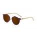 bambu natural, castanho, lente fumado